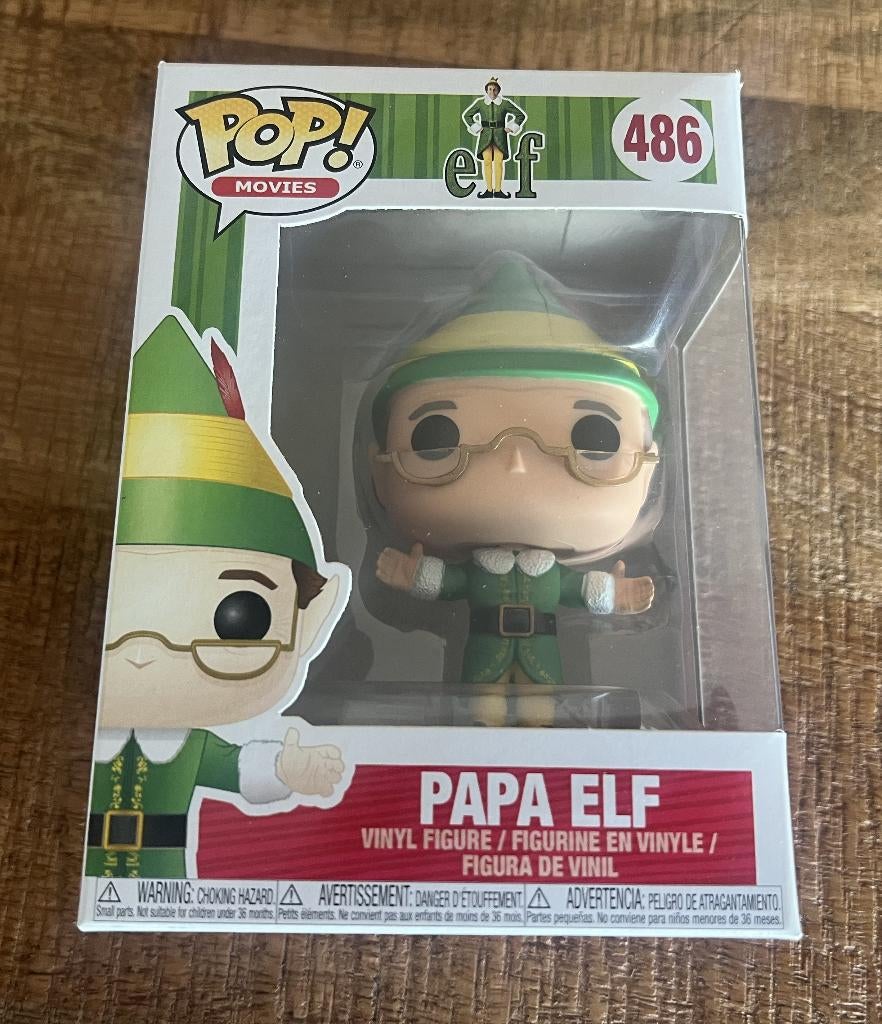 Funko pop movies - elf nr. 486 Papa elf, Ophalen of Verzenden, Nieuw