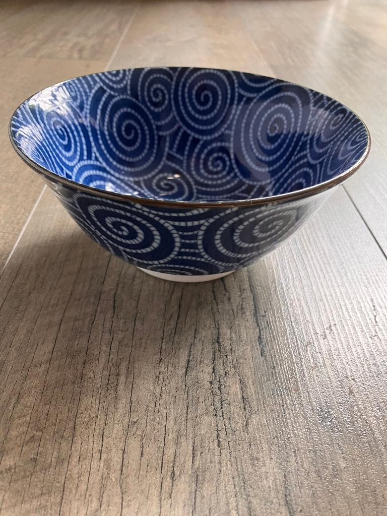 Japanse kom (14,5 x 14,5 x 6,5 cm), Ophalen of Verzenden, Zo goed als nieuw, Kom(men), Overige stijlen