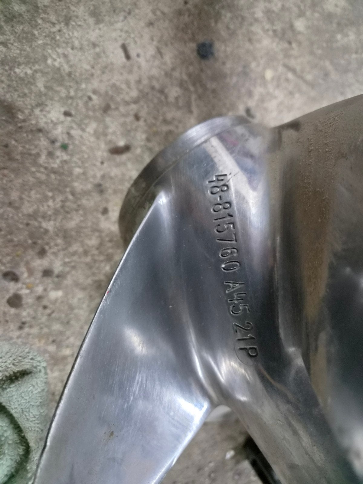 Mercury High Five RVS Schroef 48-815760 A45 21P, Ophalen of Verzenden, Gebruikt, Motor en Techniek