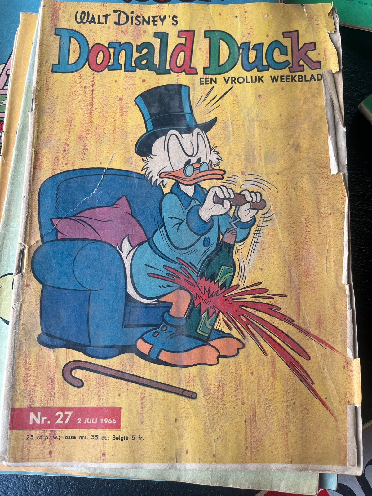 Donald Duck Weekblad Nr. 27 - 2 Juli 1966 - Oom Dagobert, Boeken, Stripboeken, Eén stripboek, Ophalen of Verzenden, Gelezen