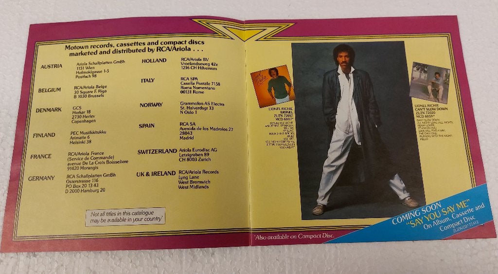 Michael Jackson MOTOWN PROMO CATALOGUS Diana Ross 1986, Verzamelen, Motwon RCA Ariola, Ophalen of Verzenden, NvT, Boek, Tijdschrift of Artikel