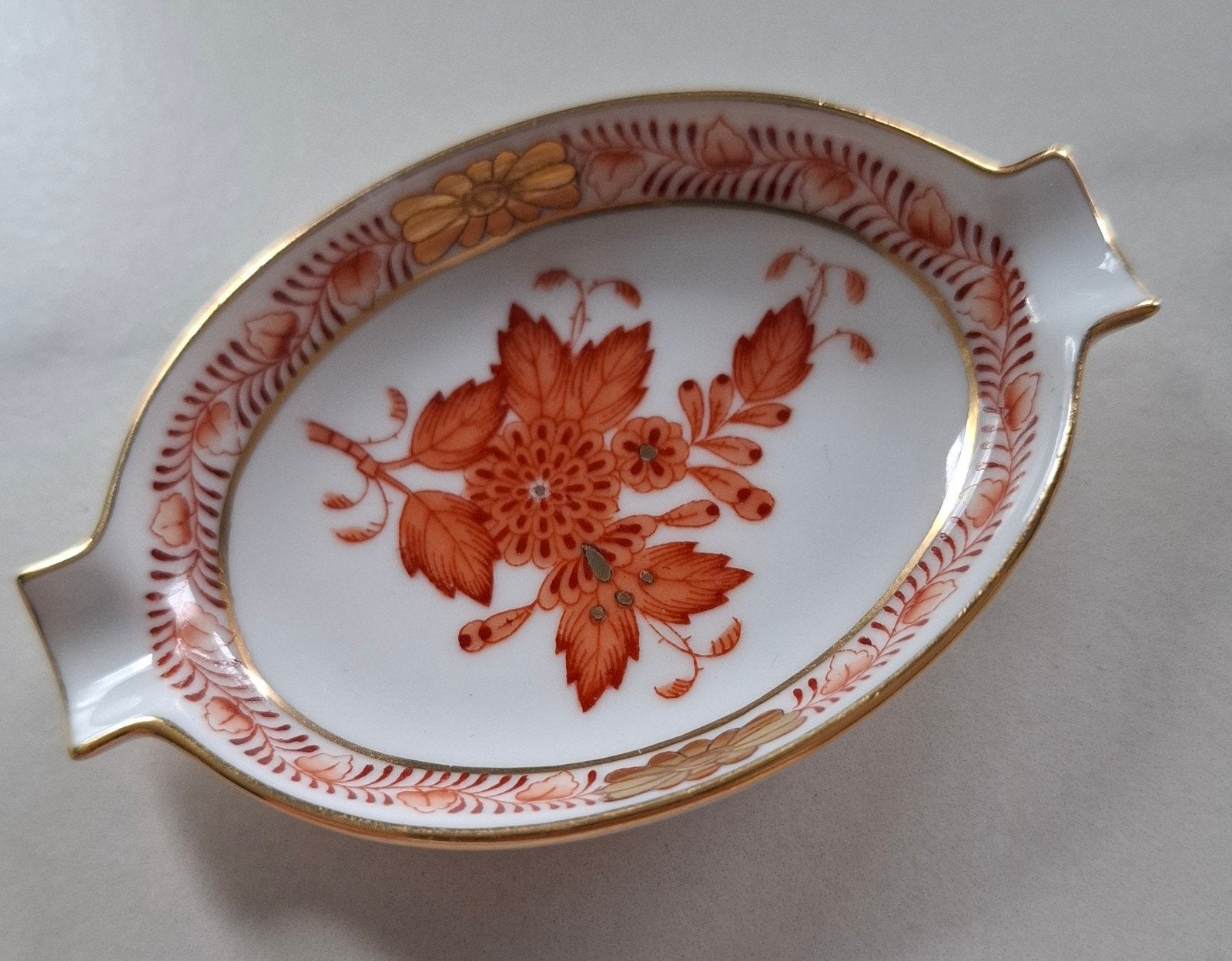 Herend Hungary asbakje, Apponyi orange, onbeschadigd, Ophalen of Verzenden