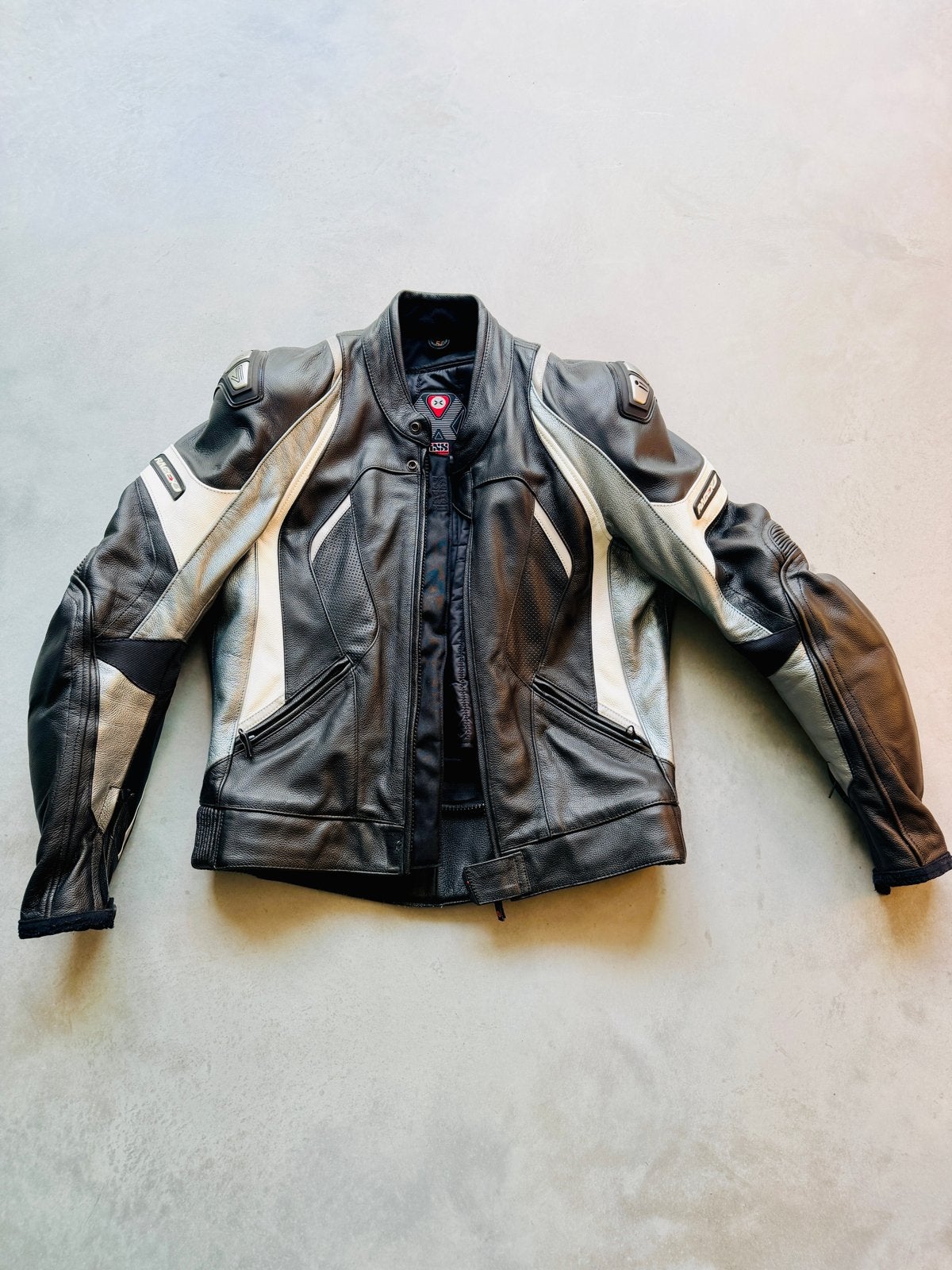 IXS RaceX motorjas leer maat 52, Motoren, Kleding | Motorkleding, Ophalen, Tweedehands, Heren, Jas | leer