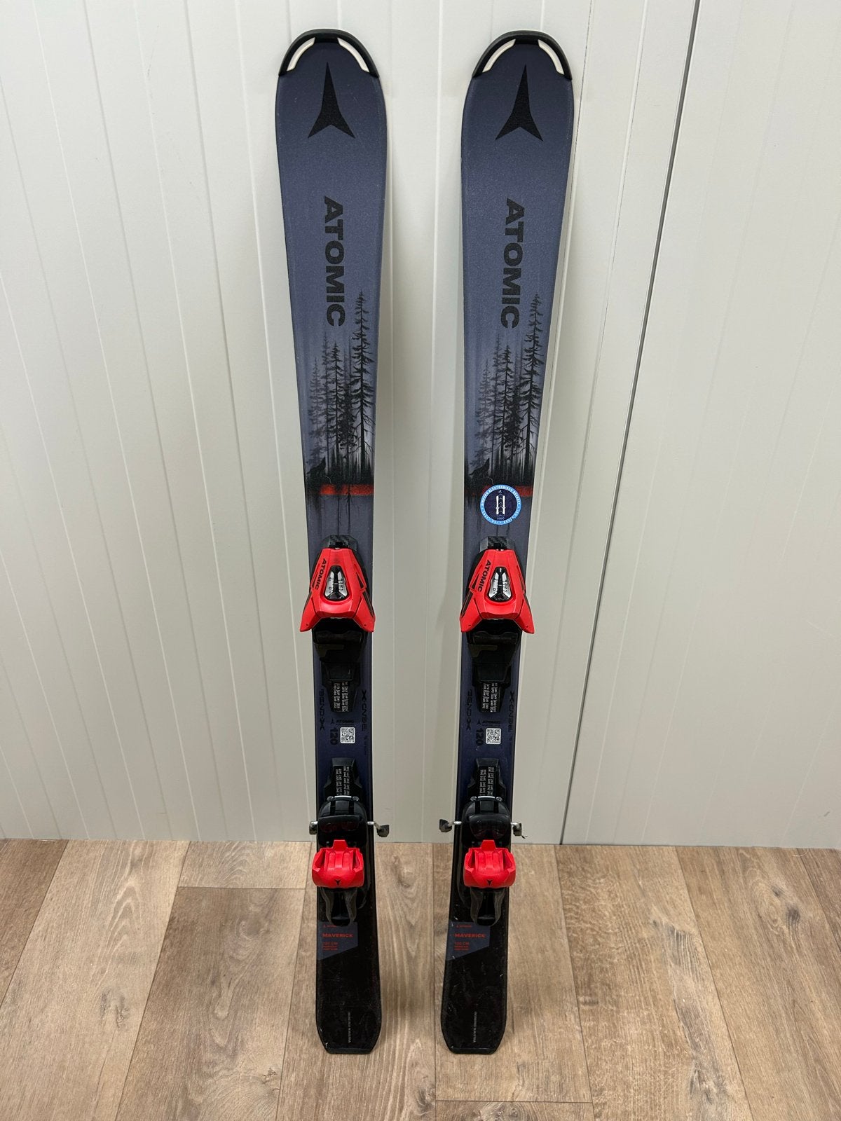 Atomic Maverick 120 cm ski's met bindingen, Ophalen, Gebruikt, 100 tot 140 cm, Atomic