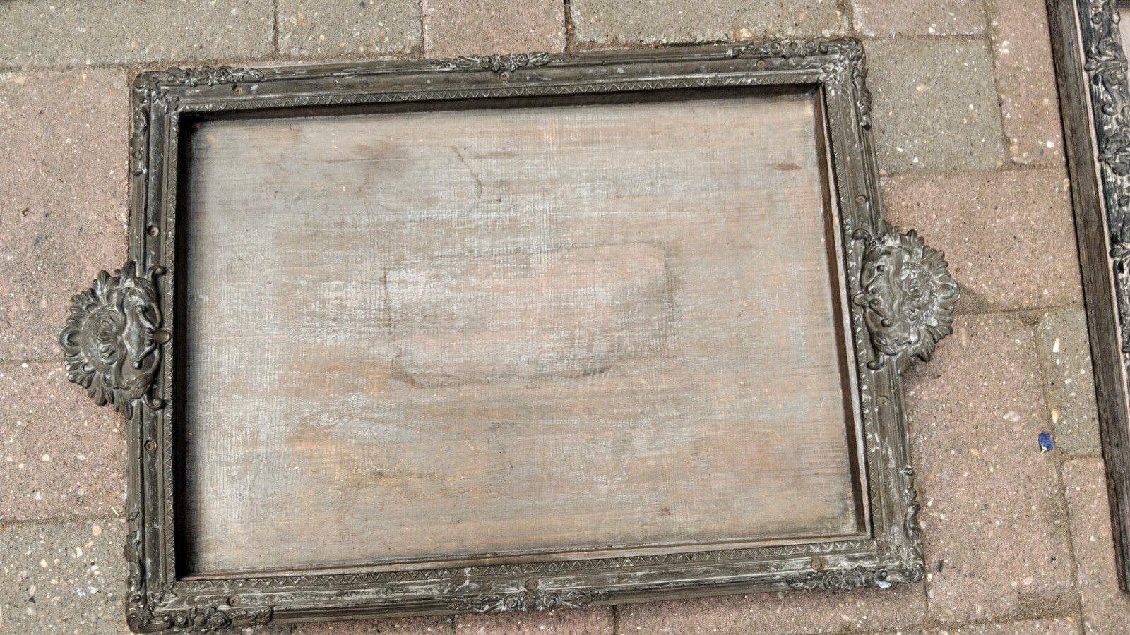 Brocante houten gedetailleerd dienblad, Gebruikt, ., Ophalen of Verzenden, .