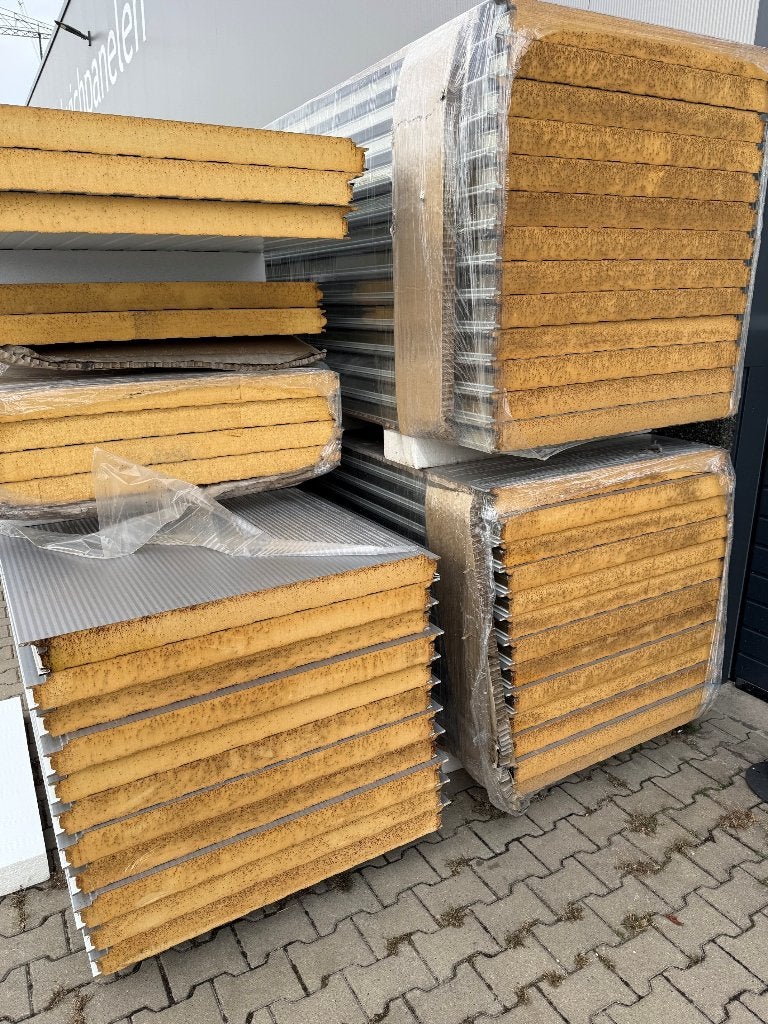 Sandwichpanelen 80mm RAL9007 microrib wandpaneel 36x 6450mm, Ophalen, Nieuw, Overige materialen, 50 tot 100 mm