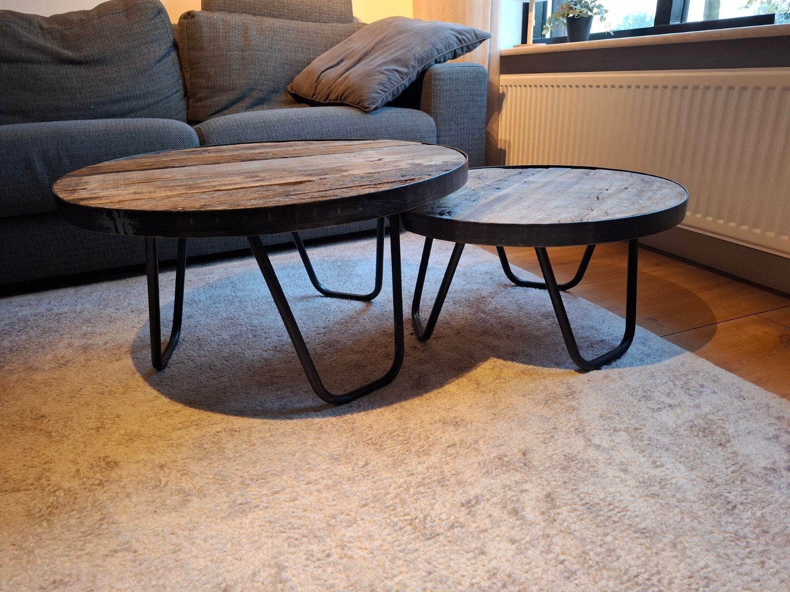Salontafels, Ophalen, 50 tot 100 cm, Rond, 50 tot 100 cm