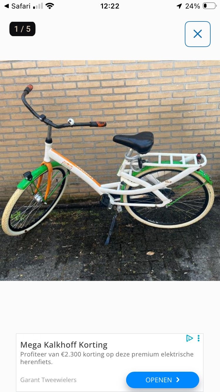 Postcodeloterijfiets, Ophalen, Zo goed als nieuw