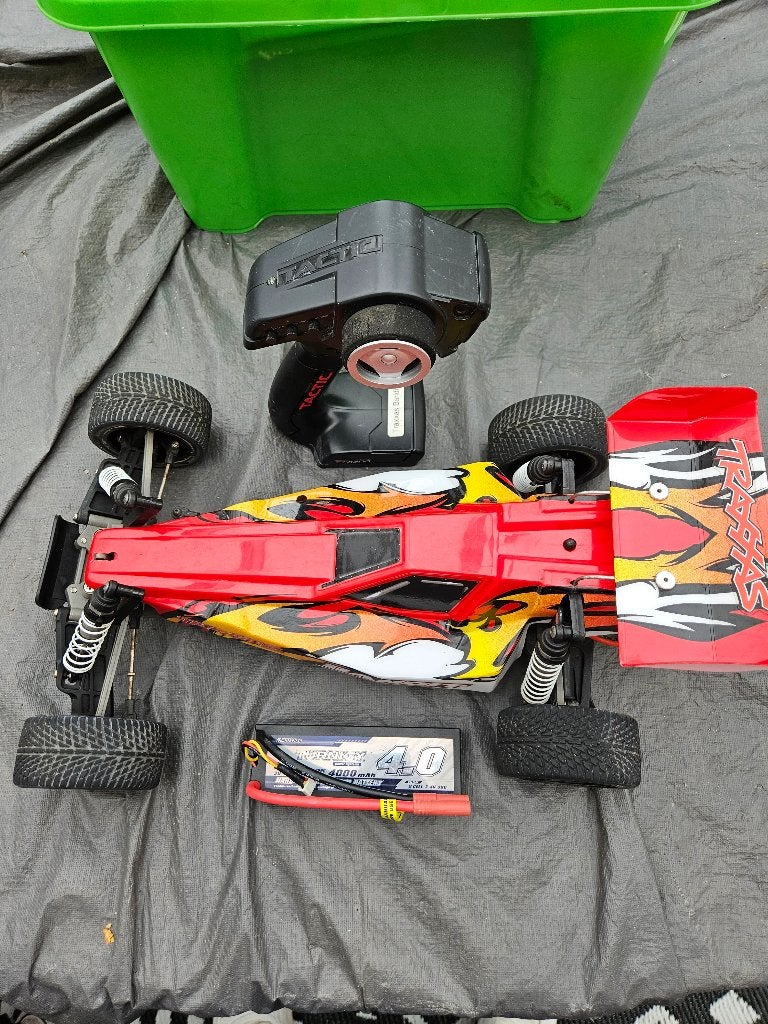 Traxas Bandit 2WD Buggy 1/10, Elektro, Gebruikt, Auto offroad, Ophalen of Verzenden