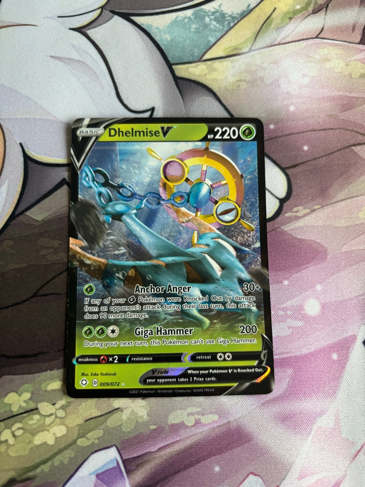 Dhelmise V shining fates, Hobby en Vrije tijd, Ophalen of Verzenden, Zo goed als nieuw, Losse kaart
