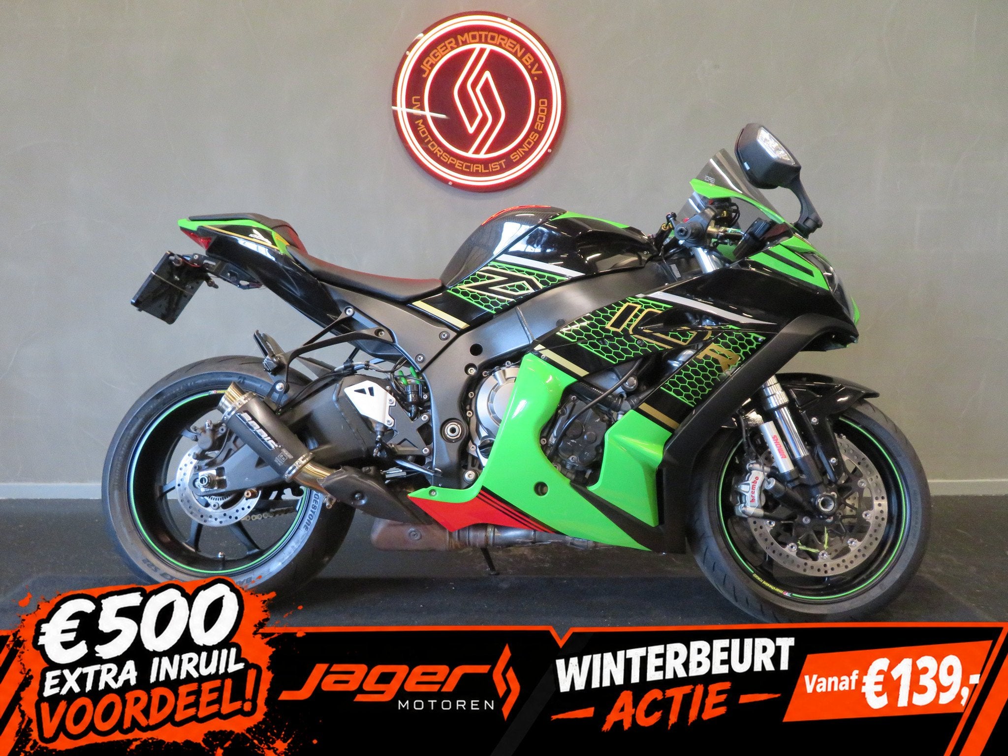 Kawasaki ZX 10R ZX10 ZX-10R NINJA BODIS (bj 2018), Motoren, Super Sport, 998 cc, Gebruikt, Bedrijf