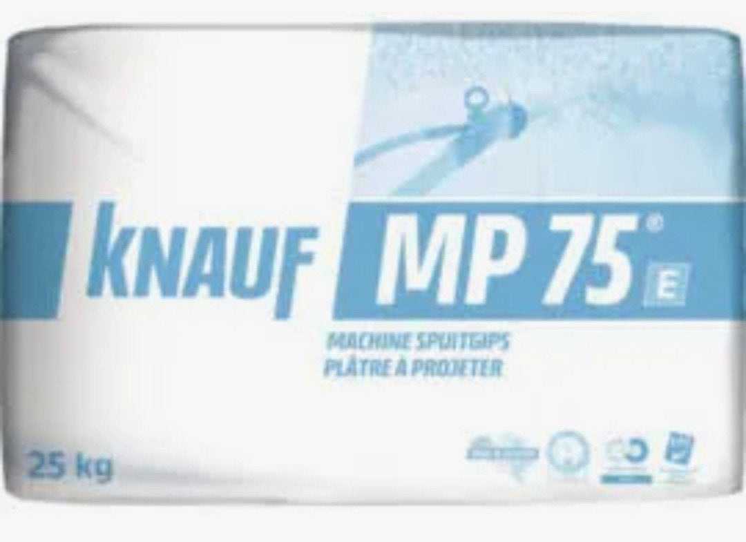 Gratis Knauf MP 75 E spuitgips (3 zakken), Doe-het-zelf en Verbouw, Ophalen of Verzenden
