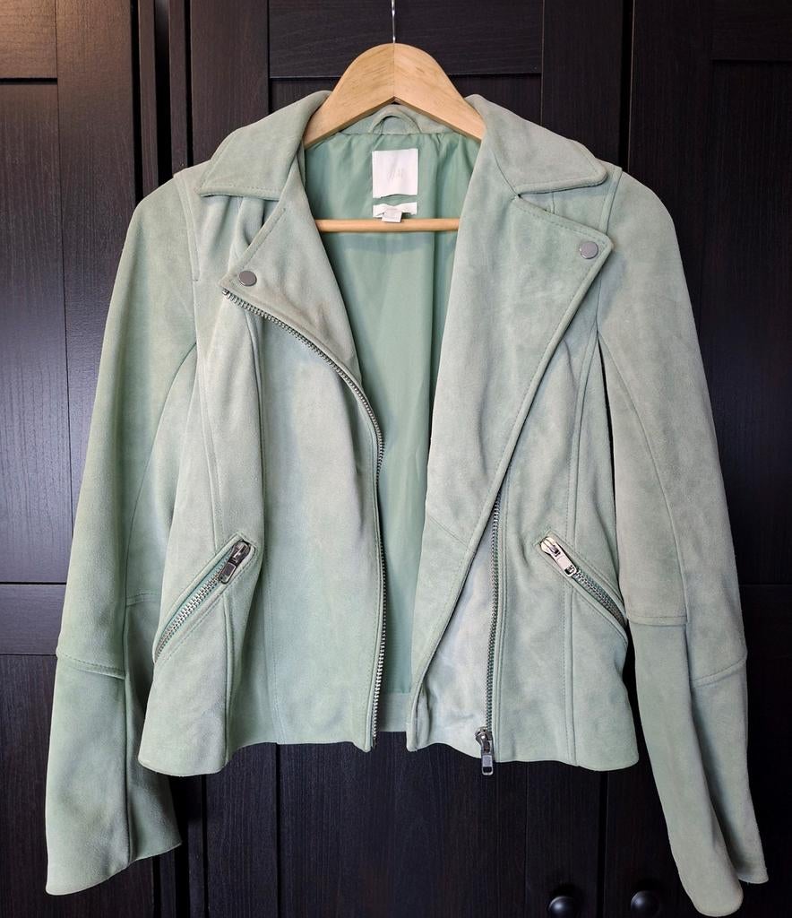 Bikerjack suede dames maat 34, Ophalen of Verzenden, Maat 34 (XS) of kleiner