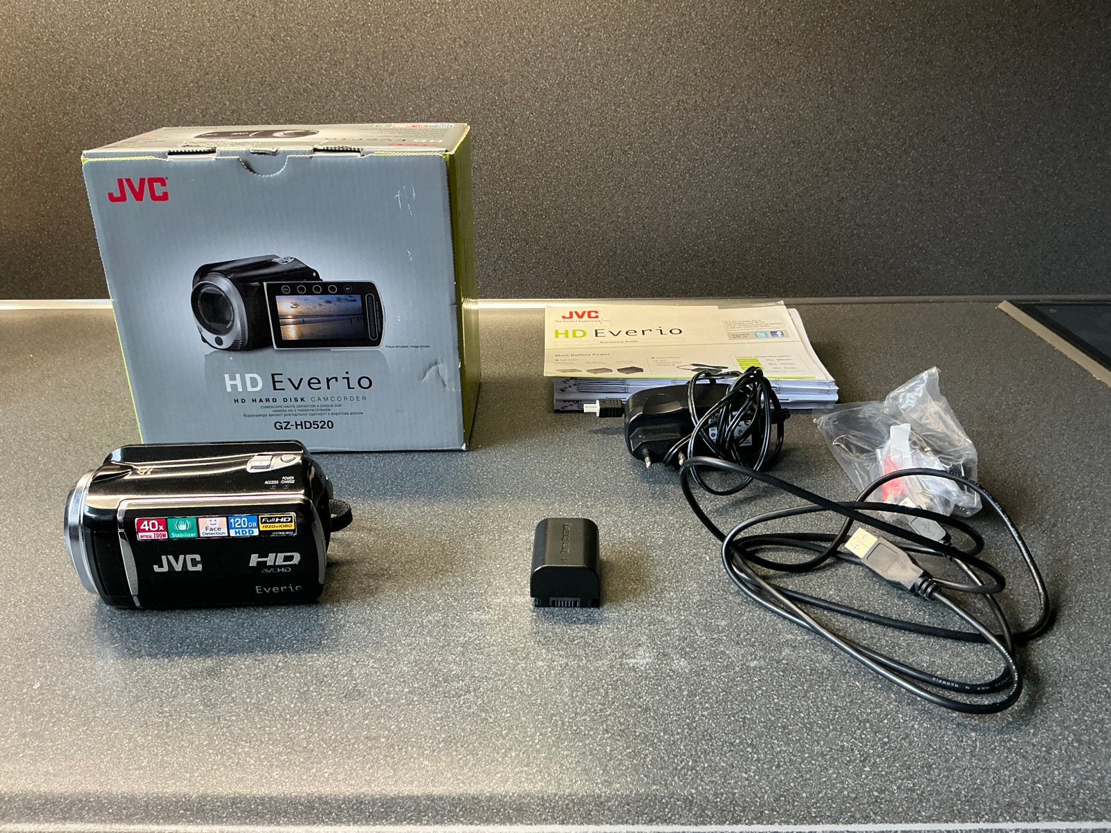 JVC HD Everio GZ-HDS20 Full HD Camcorder, Audio, Tv en Foto, Videocamera's Digitaal, Full HD, Harde schijf, JVC, 20x of meer