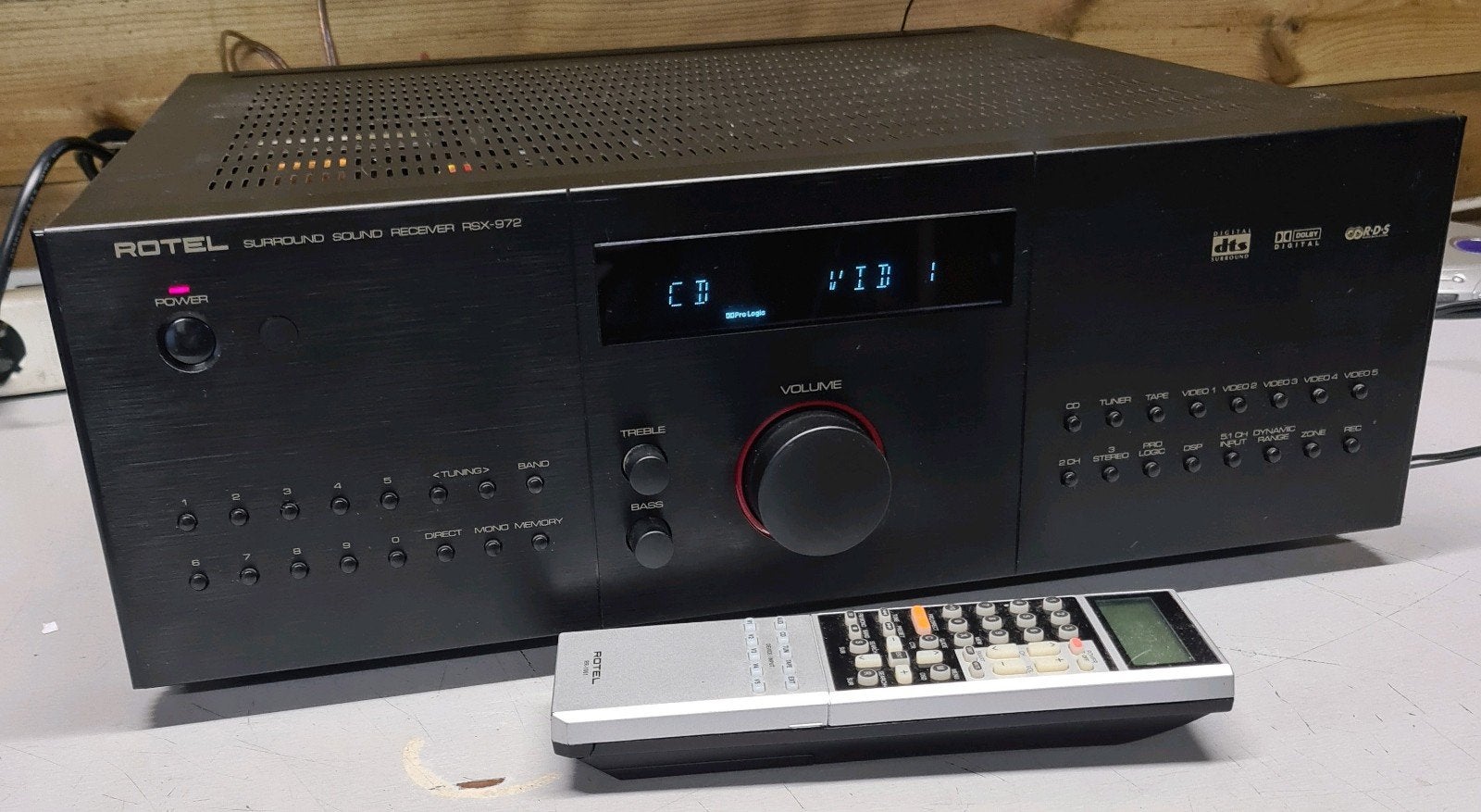 Rotel rsx-972 receiver + afstandsbediening, Ophalen of Verzenden