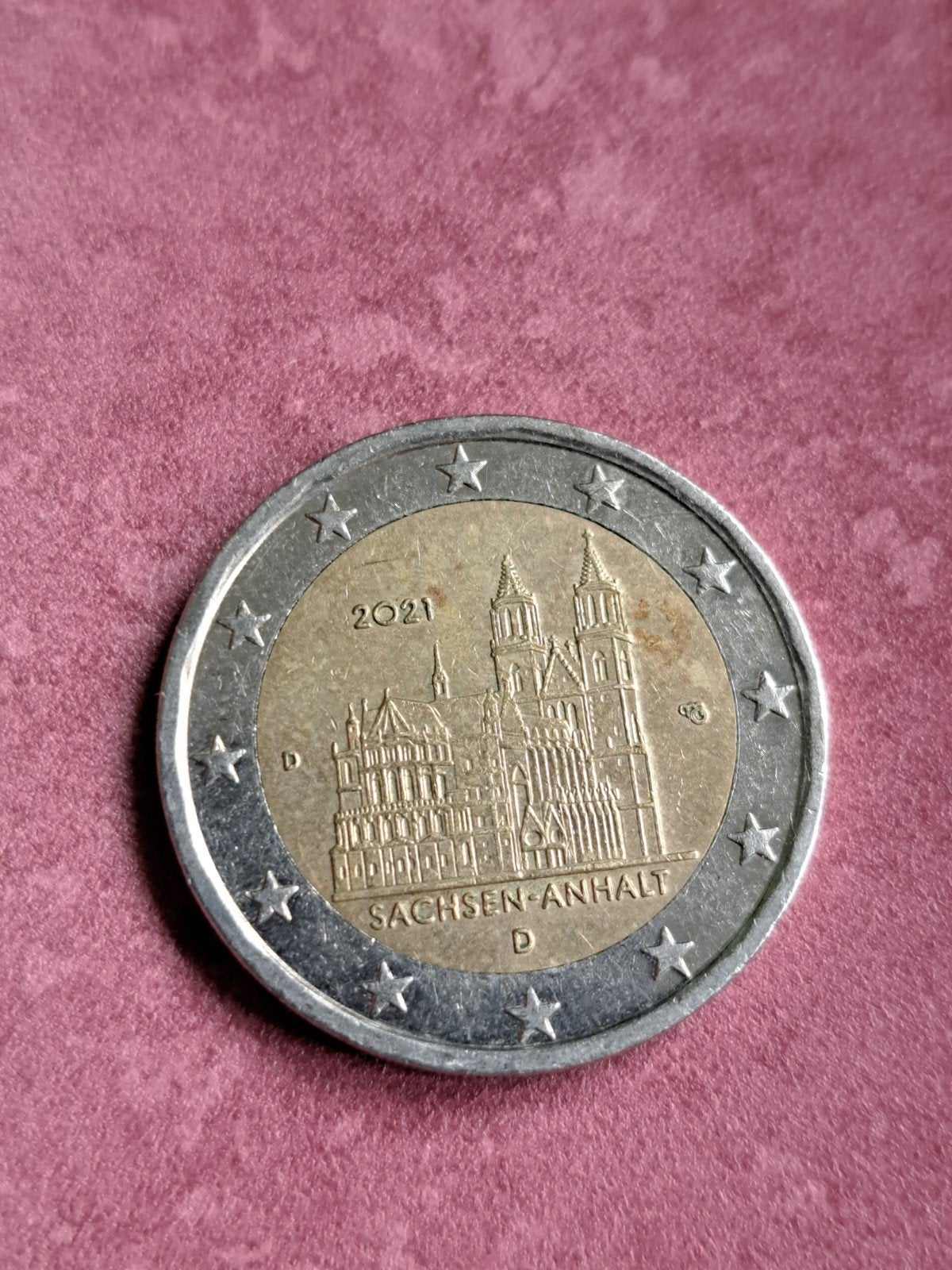 2 euro cc Duitsland 2021 Saksen-Anhalt Kathedraal (D), Postzegels en Munten, Ophalen of Verzenden, Duitsland, 2 euro