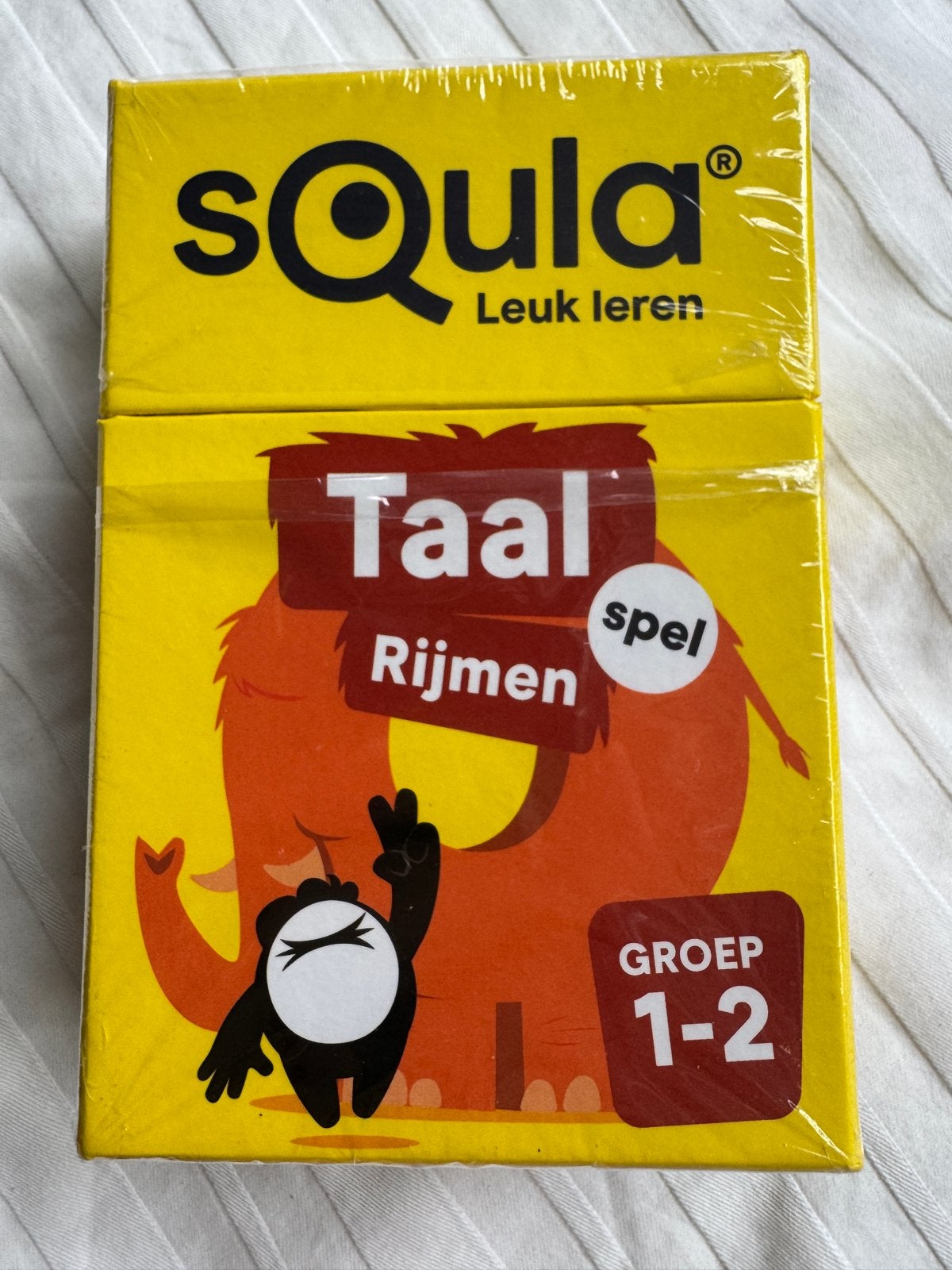 SQULA Taal Rijmen Spel Groep 1-2 - zgan -, Ophalen of Verzenden, Zo goed als nieuw, Taal en Lezen