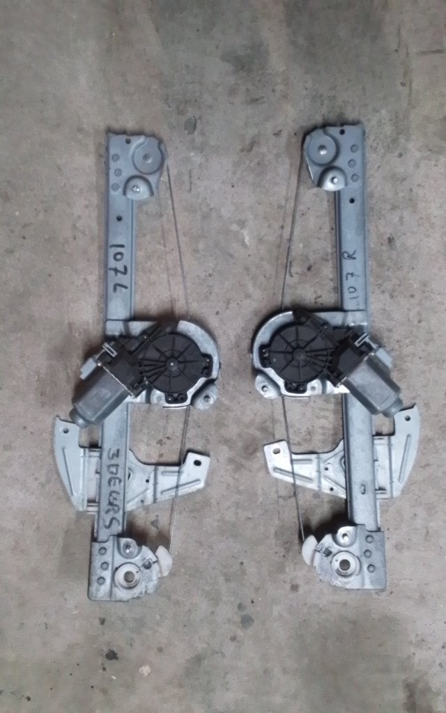 RAAMMECHANISME LINKS&RECHTS PEUGEOT 107, Auto-onderdelen, Niet ingevuld, Gebruikt, Niet ingevuld, Ophalen of Verzenden