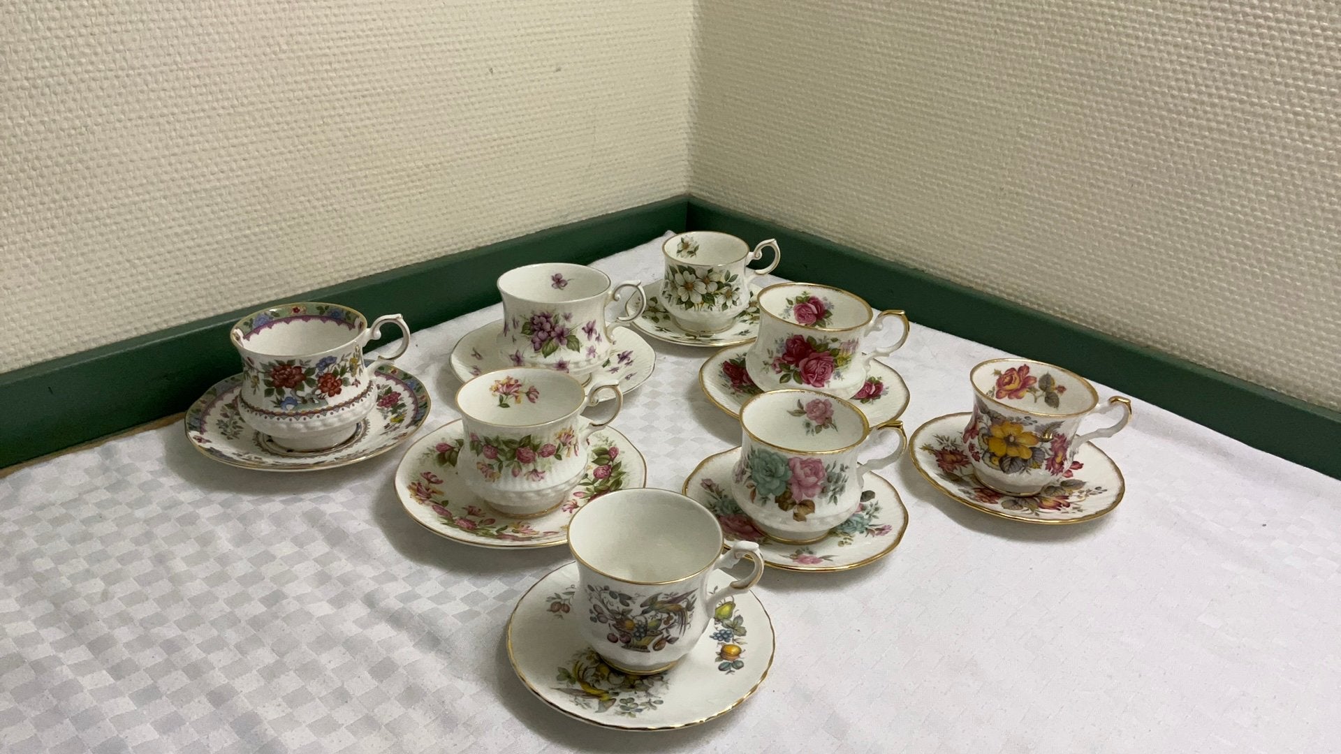 Queens, thee servies, vintage, engels bone china, Ophalen of Verzenden
