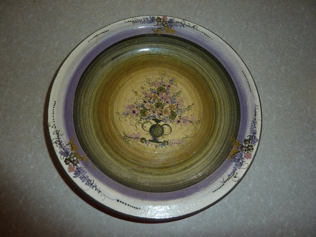 oud wandbord aardewerk handmake, Antiek en Kunst, Curiosa en Brocante, Ophalen of Verzenden