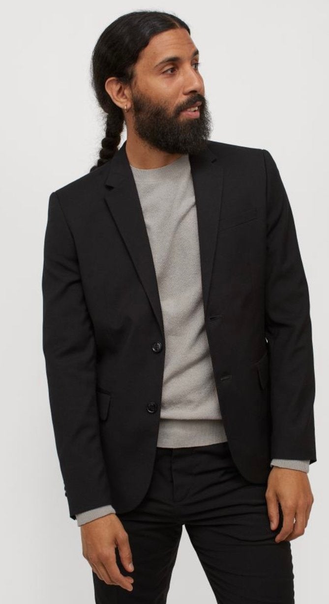 H&M Colbert Slim Fit maat 56, zwart, nieuw, Kleding | Heren, Kostuums en Colberts, Zwart, Ophalen of Verzenden, H&M, Maat 56/58 (XL)