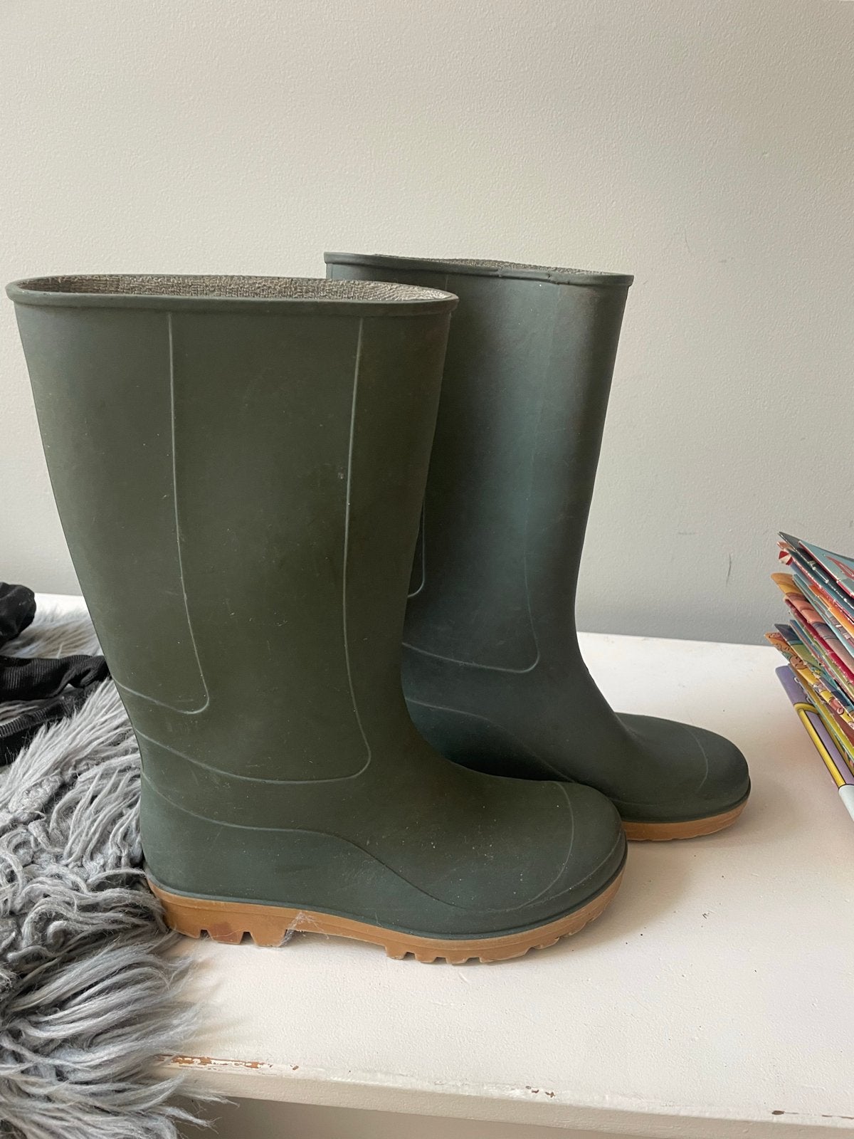 Groene regenlaarzen, maat 34/35, Ophalen