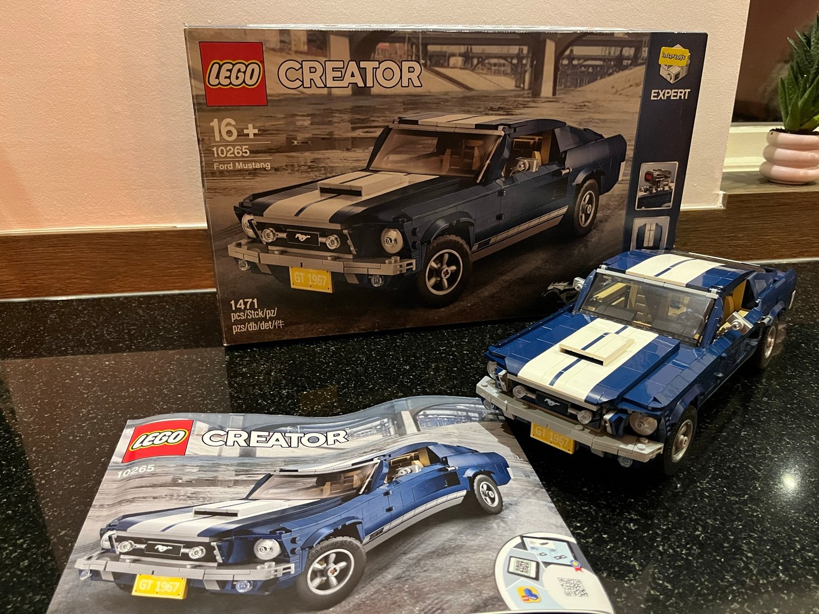 LEGO Creator Expert Ford Mustang (10265), Ophalen of Verzenden, Zo goed als nieuw