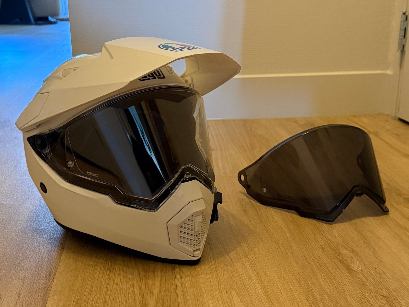 AGV Offroadhelm - Maat XXS (51-52) - Wit, XXS, Ophalen of Verzenden, AGV, Tweedehands