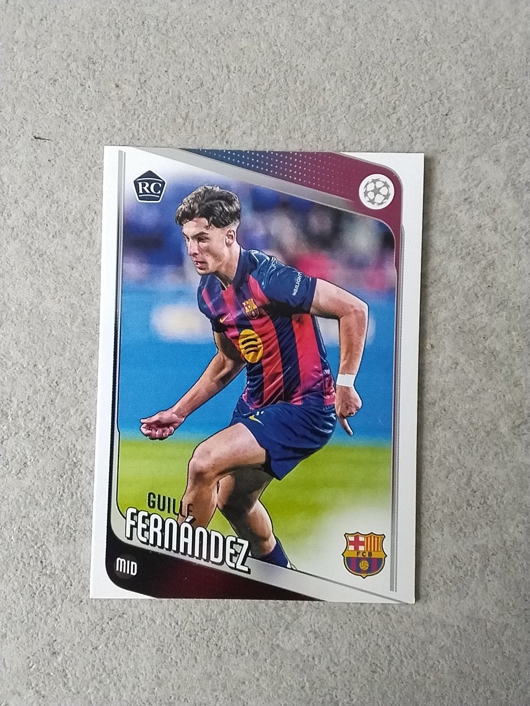 Guille Fernandez RC Topps UEFA Champions League Kaart, Ophalen of Verzenden, Zo goed als nieuw, Buitenlandse clubs, Spelerskaart