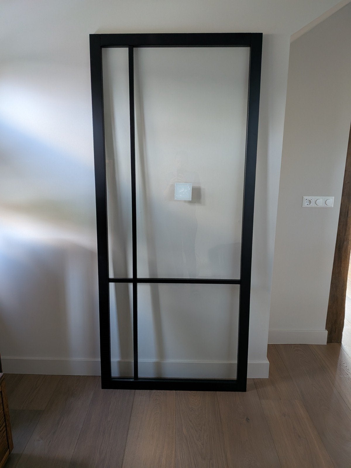 Nieuwe Binnendeur 93 x 201,5 cm - Zwart Stalen Look, Doe-het-zelf en Verbouw, Deuren en Horren, Ophalen, Schuifdeur, 80 tot 100 cm