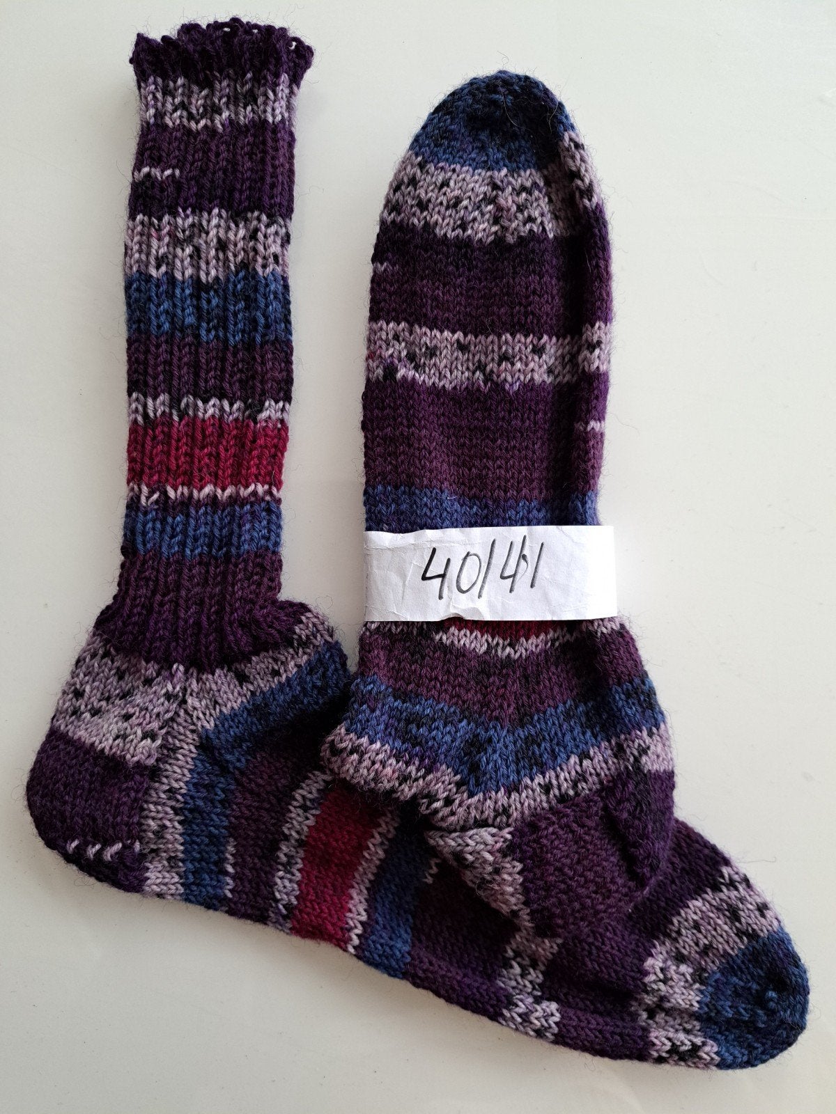 Mooie handgebreide wollen sokken, maat 40/41, Kleding | Dames, Sokken en Kniesokken, Overige kleuren, Nieuw, Ophalen of Verzenden