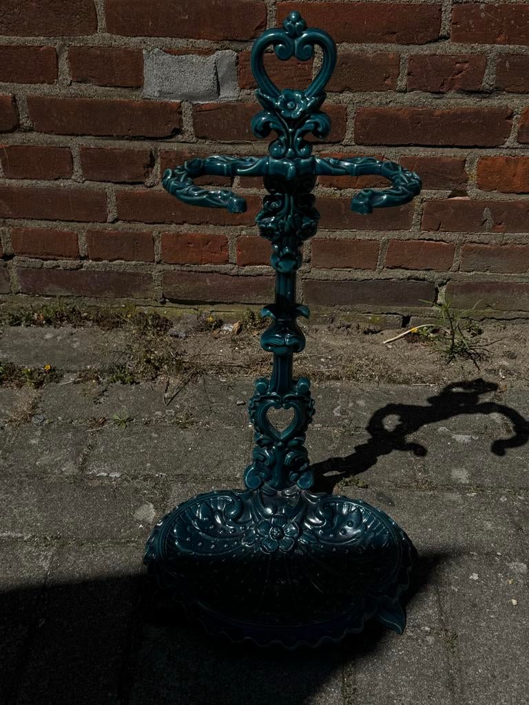 Vintage gietijzeren parapluhouder - sierlijk design, Huis en Inrichting, Woonaccessoires | Paraplubakken, Ophalen of Verzenden