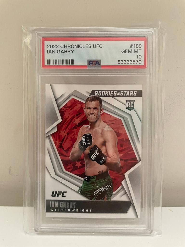 Ian Garry UFC PSA 10 Rookie 2022 Panini Chronicles, Hobby en Vrije tijd, Stickers en Plaatjes, Verzenden, Zo goed als nieuw, Plaatje