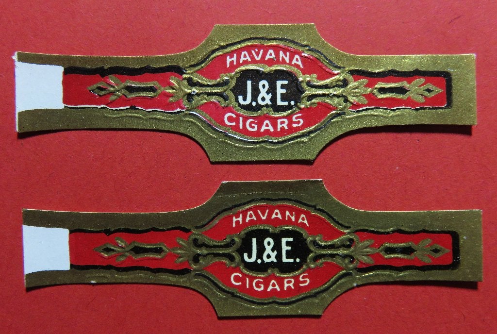 Sigarenbandjes J&E Havana Cigars 2x, Verzenden, Gebruikt, Sigarenbandjes