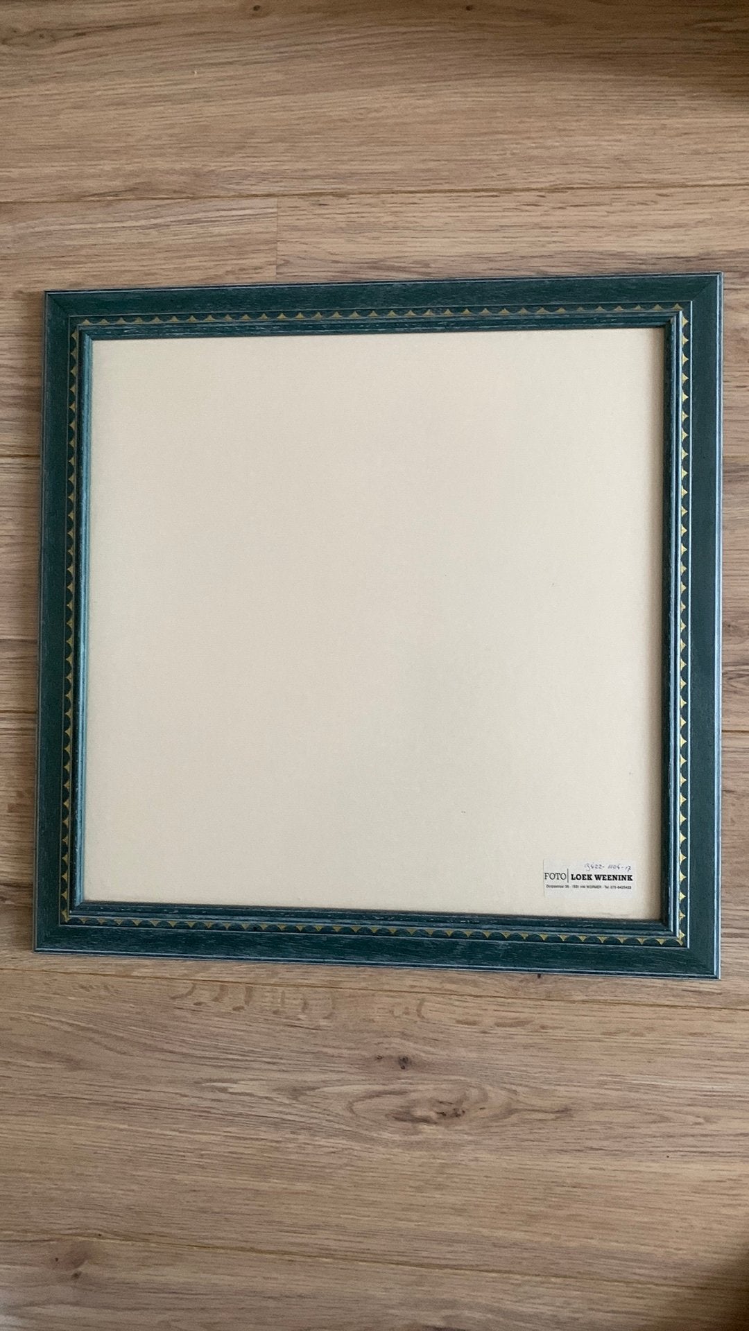 Blauwe fotolijst vierkant, Ophalen, Zo goed als nieuw