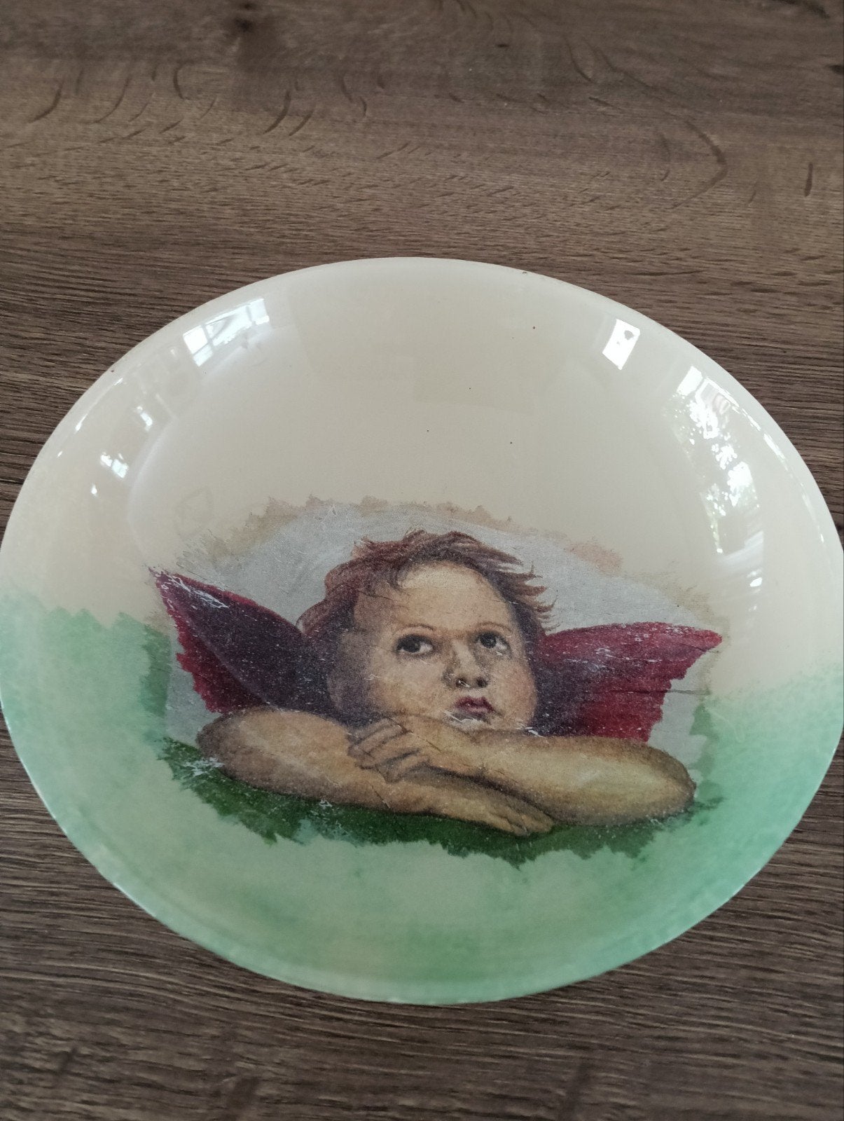 Schaal met afbeelding engel, Ophalen of Verzenden