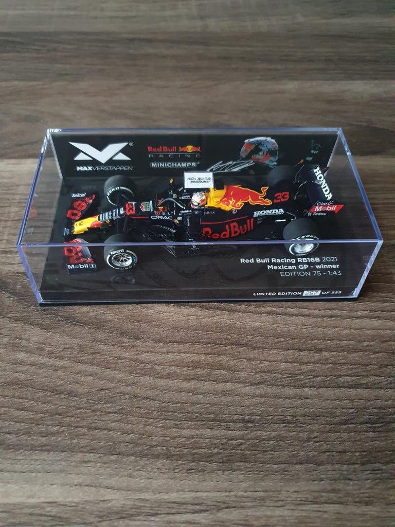Max verstappen RB16B winnaar Mexico 2021 schaal 1/43, Verzenden, Nieuw, Formule 1