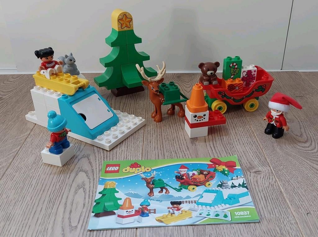 Duplo 10837. Wintervakantie van de kerstman, Ophalen, Zo goed als nieuw, Complete set, Duplo