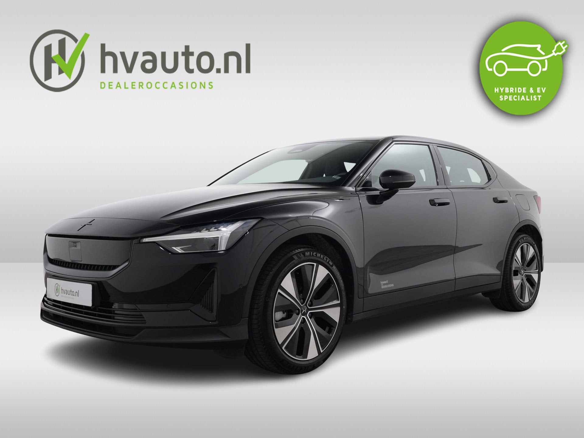 Polestar 2 SINGLE MOTOR 69 KWH SOH 94,05% | 360 camera | El., Automaat, Polestar 2, Gebruikt, Zwart