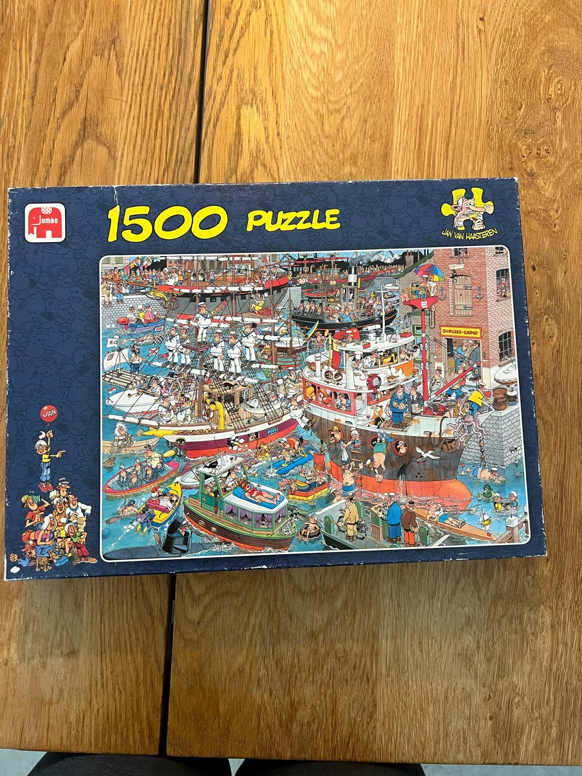 Jan van Haasteren puzzel De Haven 1500 stukjes, Ophalen, 500 t/m 1500 stukjes, Zo goed als nieuw, Legpuzzel