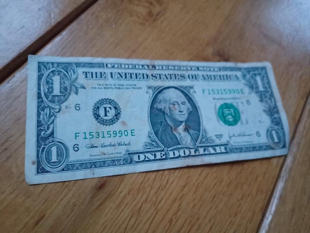 1 Dollar, Postzegels en Munten, Bankbiljetten | Amerika, Ophalen of Verzenden, Noord-Amerika, Los biljet
