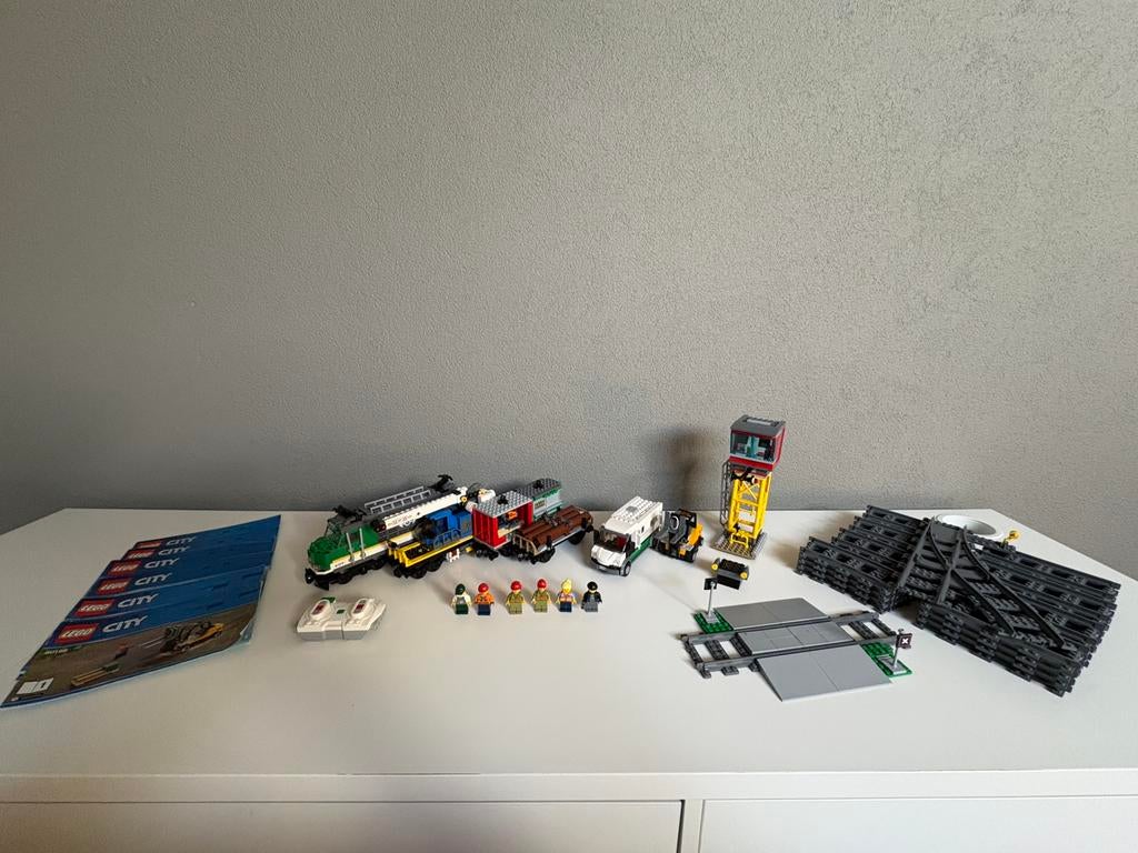 Lego City 60198 Vrachttrein - Alles Compleet, City, Lego, Ophalen of Verzenden, Complete set