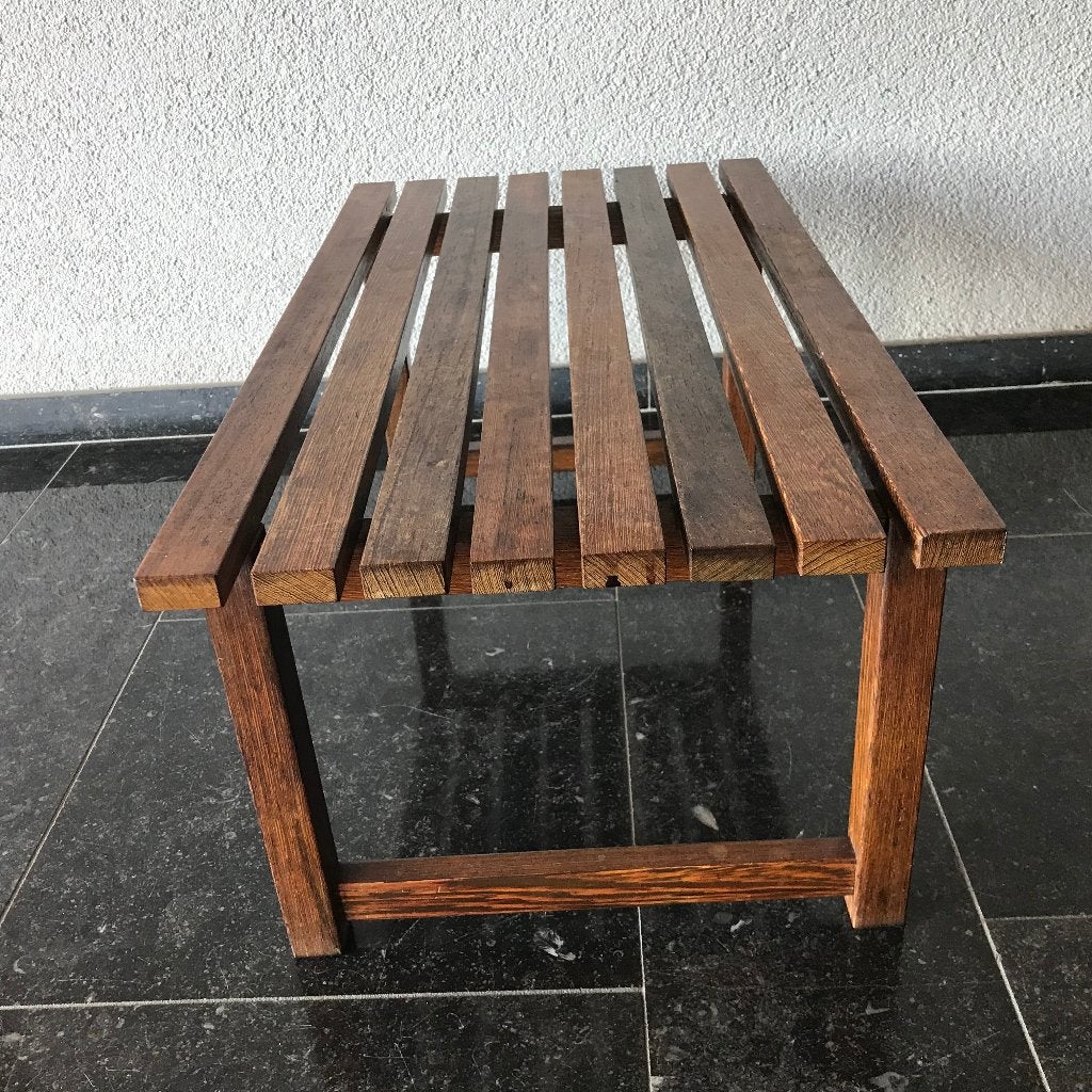 Lattenbankje tafeltje webe vintage pastoe, Ophalen of Verzenden