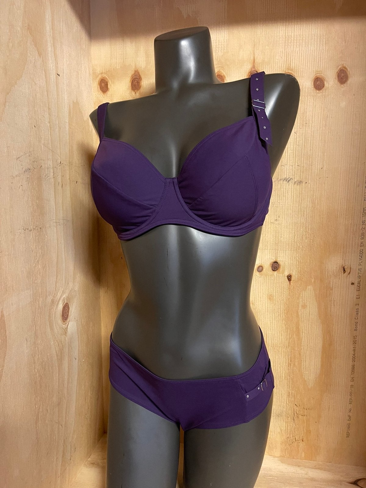 Maison lejaby bikini maat 85d slip 42, Kleding | Dames, Badmode en Zwemkleding, Verzenden, Nieuw, Paars, Bikini