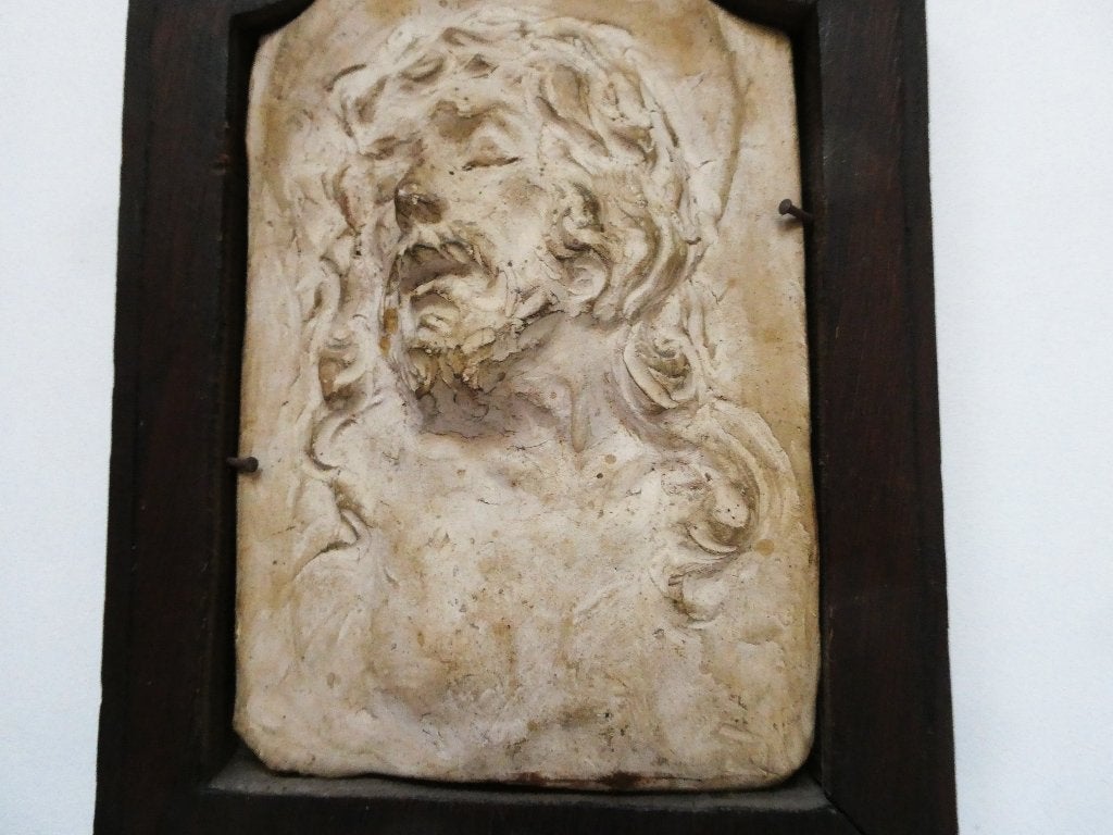 Reliëf wandplaquette Jezus met doornenkroon van Jac Maris, Ophalen of Verzenden