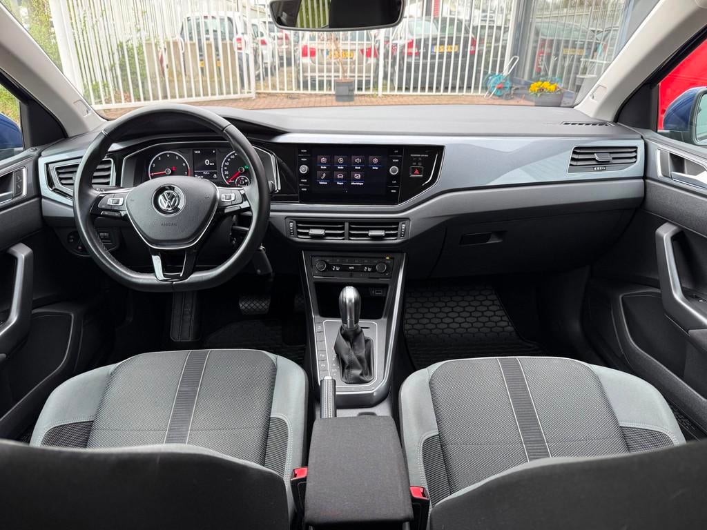 Volkswagen POLO 1.0 TSI | DSG | ACC | Carplay |Climate | PDC, Stof, Gebruikt, 95 pk, Blauw