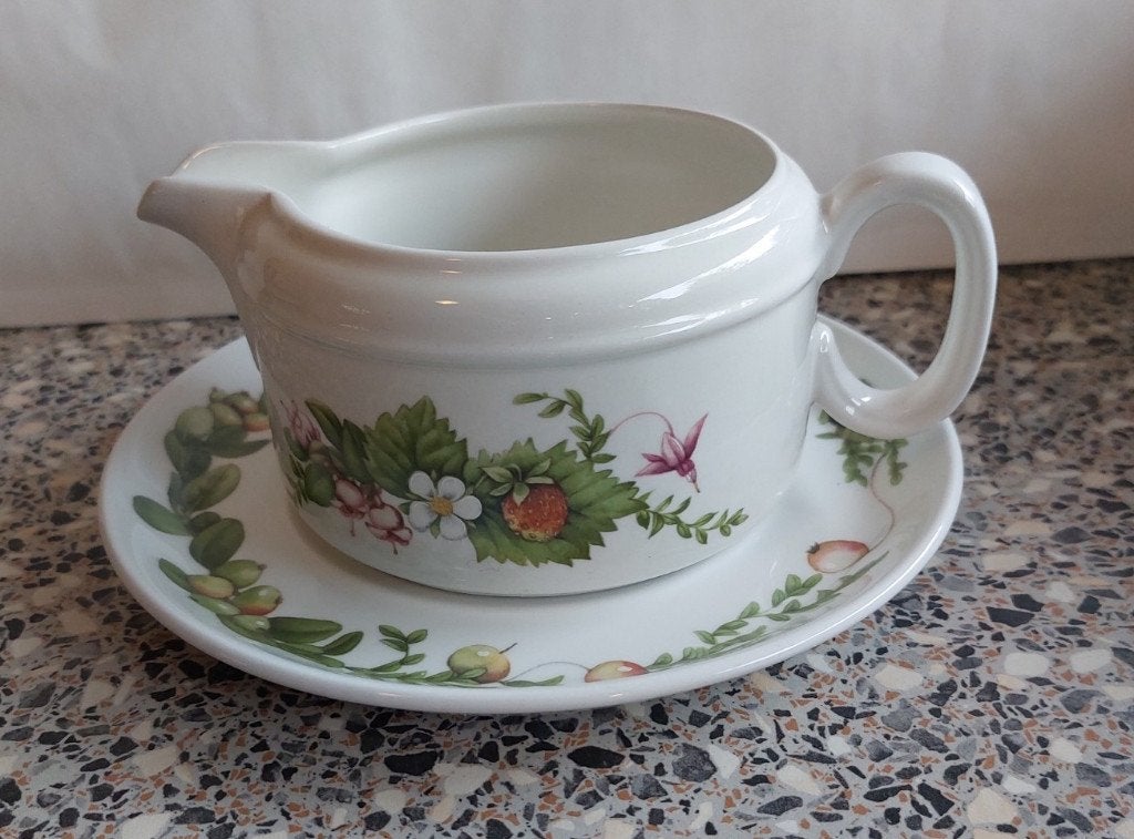 1 sauskom met schotel Marjolein Bastin J&G Meakin Wedgwood, Ophalen of Verzenden, Zo goed als nieuw, Kom(men), Overige stijlen