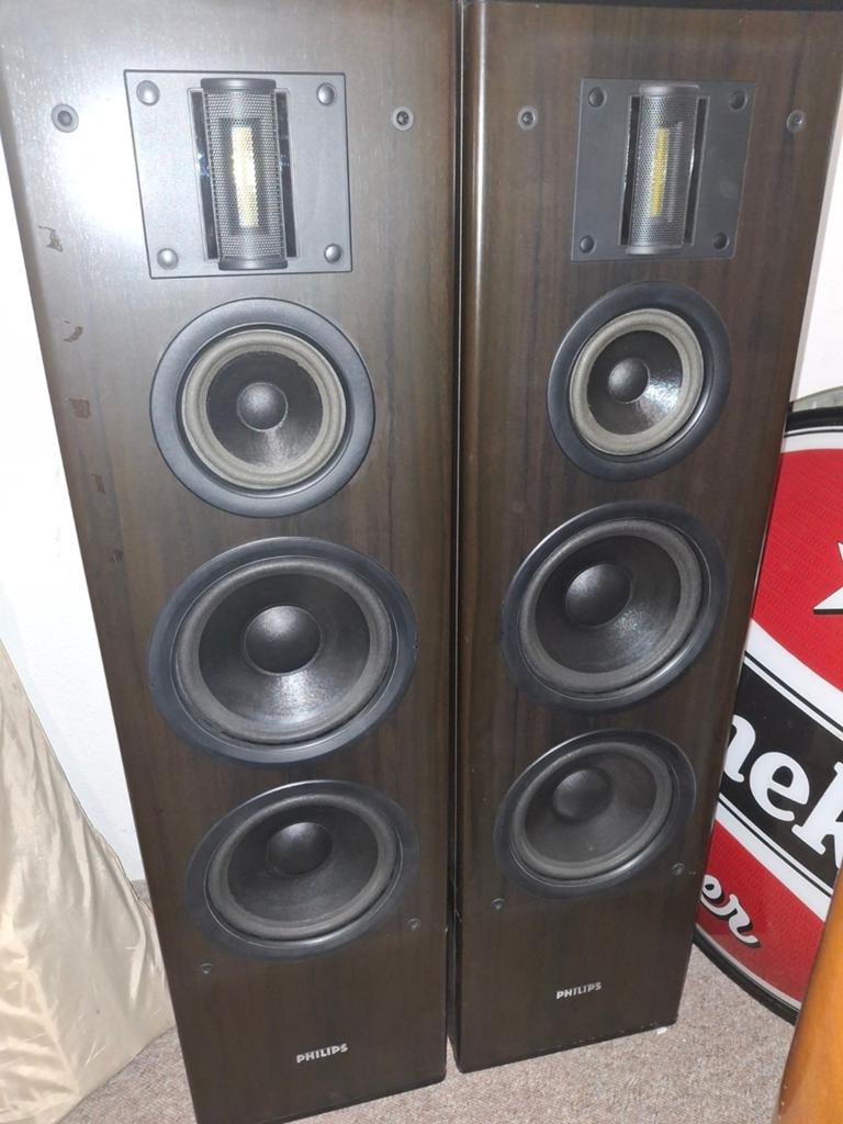 Philips FB825 Vloerstaande Luidsprekers - Prima Staat, Philips, Ophalen of Verzenden, Zo goed als nieuw, 120 watt of meer