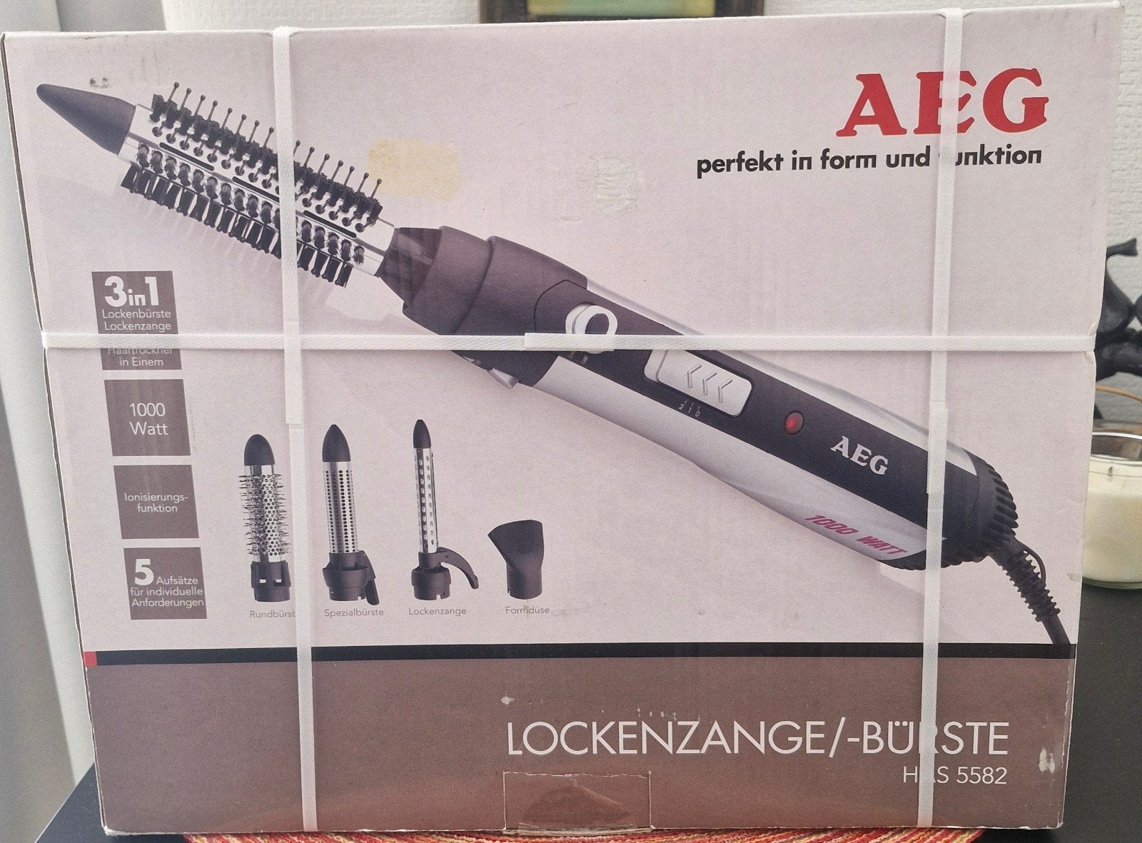 AEG Krultang/Borstel HS 5582 - 3-in-1 Haarstyling, Ophalen, Nieuw, Haarverzorging