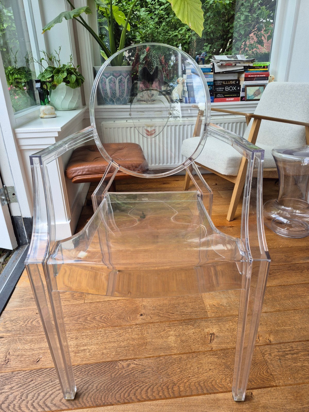 Kartell Louis Ghost stoel, Ophalen, Wit, Eén